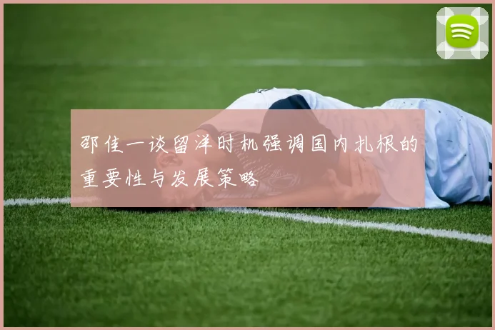 邵佳一谈留洋时机强调国内扎根的重要性与发展策略